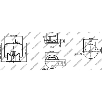 Soufflet à air et avec piston en acier, Prime-Ride_0