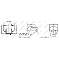 Soufflet à air et avec piston en acier, Prime-Ride