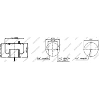 Soufflet à air et avec piston en acier, Prime-Ride