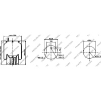 Luftfederbalg  mit Kunststoffkolben, Prime-Ride