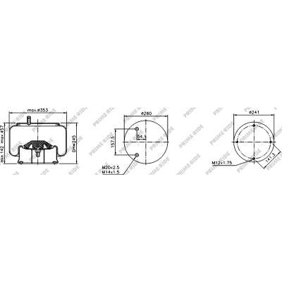 Soufflet à air avec piston en acier, Prime-Ride_0