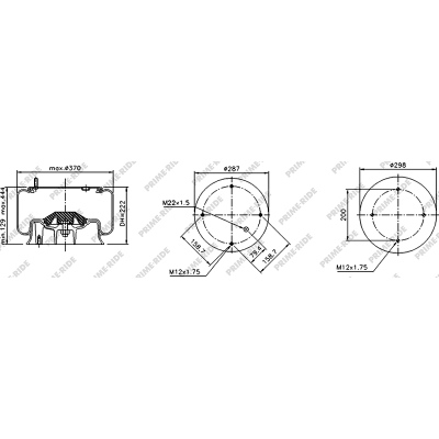 Luftfederbalg  mit Aluminiumkolben, Prime-Ride_0