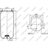 Soufflet à air et avec piston, Prime-Ride