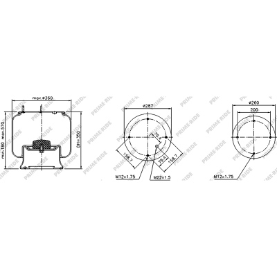 Soufflet à air et avec piston en acier, Prime-Ride_0