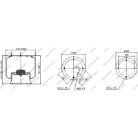 Soufflet à air et avec piston en acier, Prime-Ride