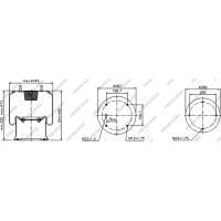 Soufflet à air et avec piston en acier, Prime-Ride