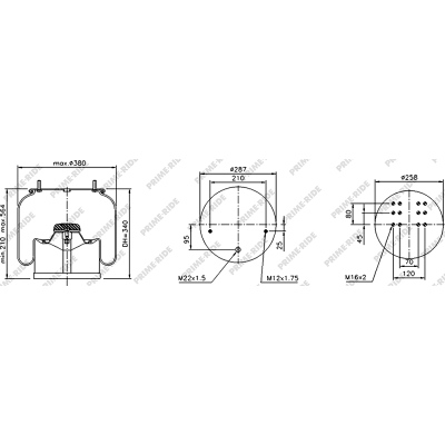 Soufflet à air et avec piston en acier, Prime-Ride_0