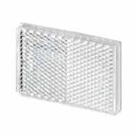 Catadioptre rectangulaire blanc 56x39mm