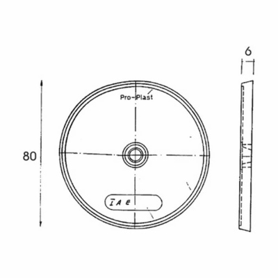 Catadioptre rond blanc 80mm_2