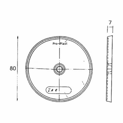 Catadioptre rond orange 80mm_2