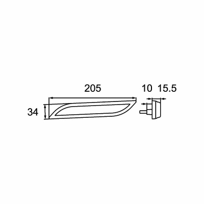 Feu de position latéral Shapeline Style LED 12/24V_2