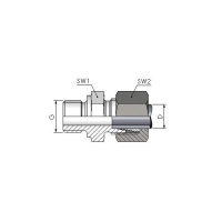 Raccord mâle 8mm M10x1