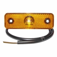 Luce di posizione arancione a LED 12V, cavo 0,5m