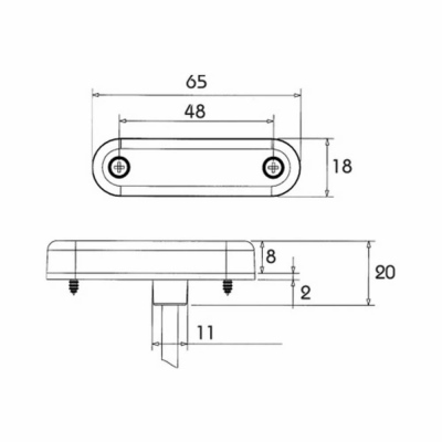 LED Schluss/Umrissleuchte PRO-SLIM, 12 Volt_2