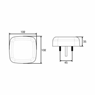 Fanale posteriore / freno LED PRO-SQUARE LG_5