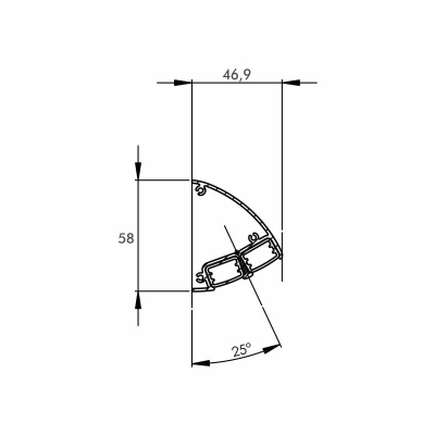 Plafoniera a LED PRO-TWIN-WALL 2ft., 581,2mm_1