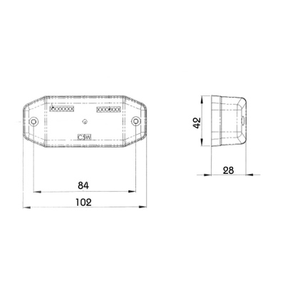 Luce di posizione arancione 12V/24V_1