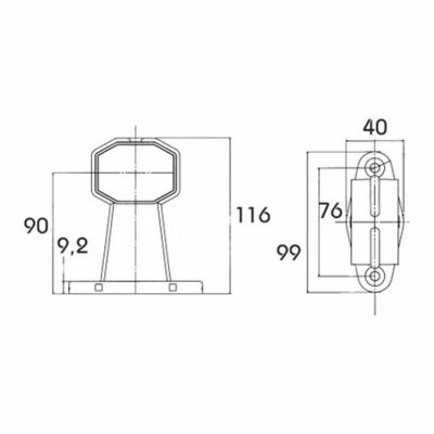 Feu de gabarit rouge/blanc FLEXIPOINT_1