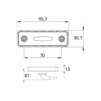 LED-Umrissleuchte, rot, Hotmelt Anschluss 90 Grad_2