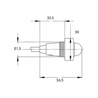 LED Schluss Umrissleuchte Monopoint 2m Kabel_1