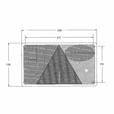 Fanale posteriore destra con Luce Targa, 12V_2