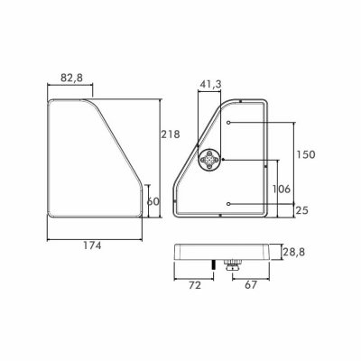 Fanale posteriore a LED PRO-EDGE sinistra_1