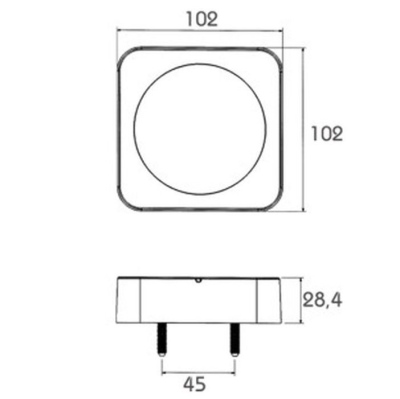 Fanale posteriore a LED PRO-BOX, cavo 0,3m_3