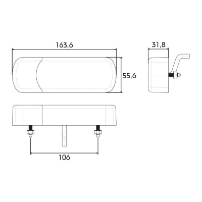 LED Blink-Positionsleuchte, 0,5m 12/24V 3,5W_4