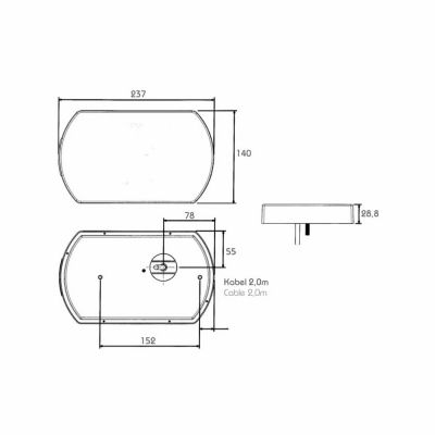 Fanale posteriore a LED PRO-LANE, sinistra,12/24V_7