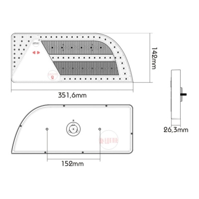 LED Heckleuchte PRO-CURVE links, Kabel 2,0m_3