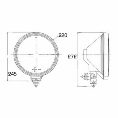 Faro di profondità H1 blu con luce di posizione_2