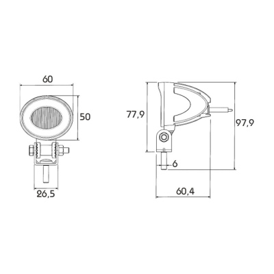 LED Arbeitsscheinwerfer PRO-MINI-ROCK, 1000Lm_4