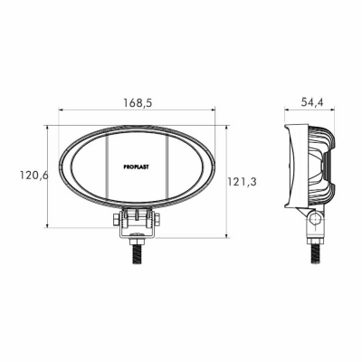 Faro da lavoro a LED PRO WORK II, standard beam_4