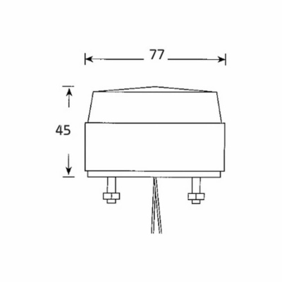 Lampeggiante a LED 10-30 Volt, arancione_1