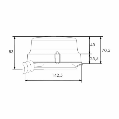 Lampeggiante a LED PRO-POWER-FLASH magnetica_1