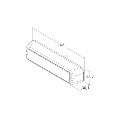 Lampeggiante a LED PRO-TWIN-STROBE, 12/24V_1