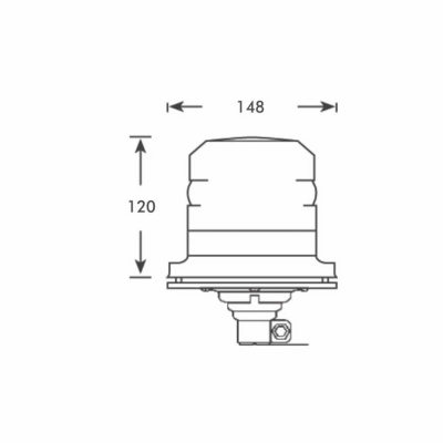 Lampeggiante a LED PRO-FLASH III, 10-36 Volt_1