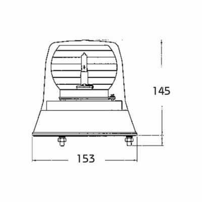 Girofaro EVOLUTION LINE 12V/24V, 3 viti M6_1