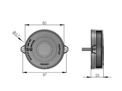 Feu arrière multifonctions à LED PRO-MIDI-RING _1