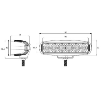 Feu de manœuvre à LED PRO-REVERSE II ML, 9-32 volt_2