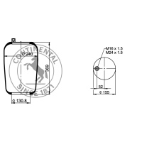 Luftfederbalg ohne Kolben, CONTI
