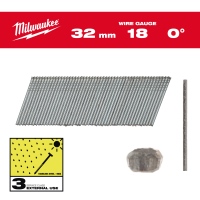 Stauchkopf-Nägel 18G Inox32mmSC3, Milwaukee