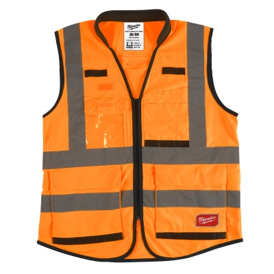 Warnschutzweste Premium orange Gr. S/M, Milwaukee_0