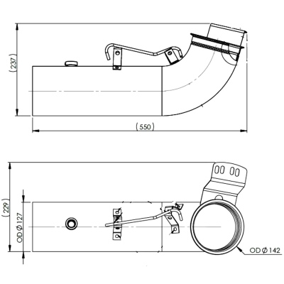 Auspuffendrohr für Scania_3