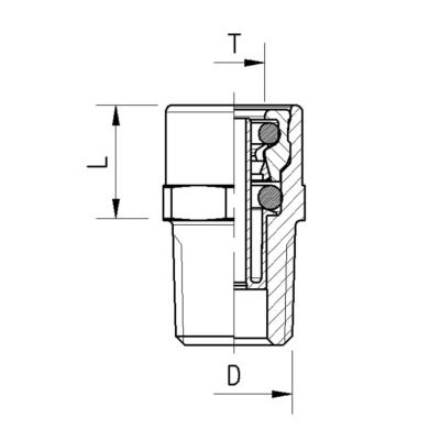 Connettore ABC per tubo dell'aria NEWLine Raufoss_1