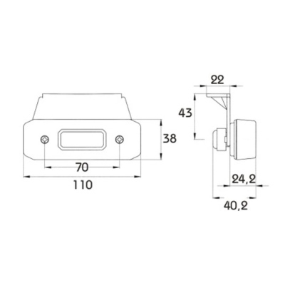 LED-Seitenmarkierungsleuchte mit 0,5m Kabel (ADR)_1