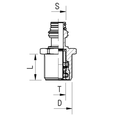 Raccord ABC embase filetée NEWLine Raufoss_1