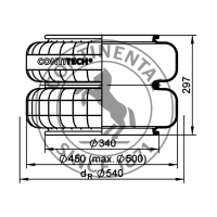 Coussins pneumatique deux plis sans métal, CONTI